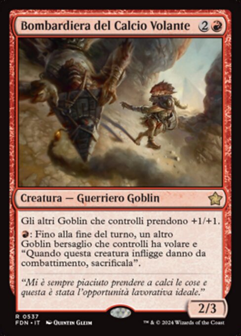 ハーフボレーの爆弾兵 (Dropkick Bomber) - Foundations Jumpstart (#13) - Illustrated by Quintin Gleim - Magic: The Gathering Card
