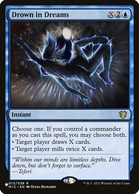 Drown in Dreams - The List (#MIC-13) - Illustrated by Olena Richards - Magic: The Gathering Card