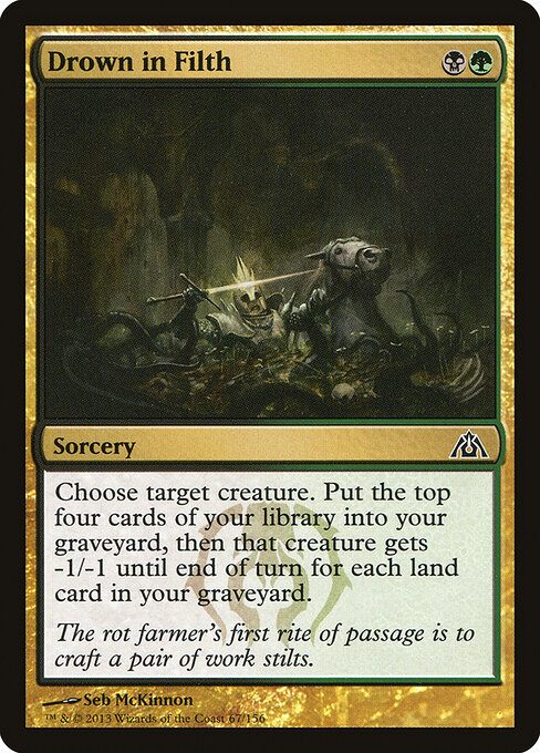 Drown in Filth - Dragon's Maze Magic card