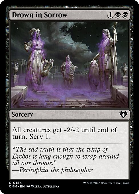 Drown in Sorrow - Commander Masters (#154) - Illustrated by Valera Lutfullina - Magic: The Gathering Card