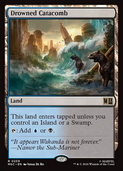 Drowned Catacomb - Marvel Super Heroes Commander Magic card