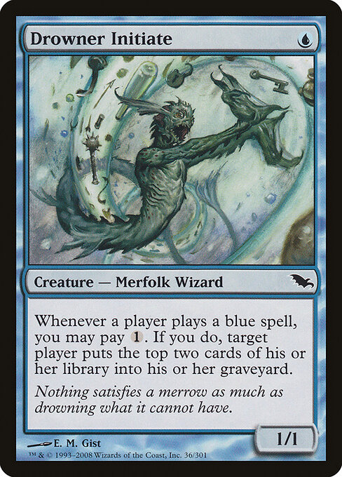 Drowner Initiate - Shadowmoor Magic card