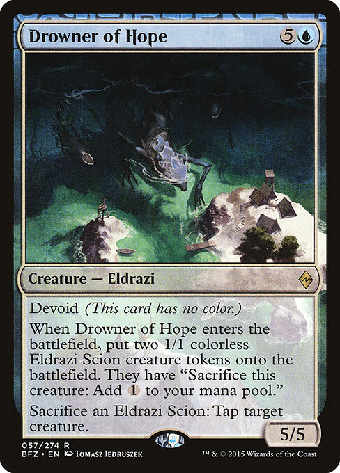Drowner of Hope - Battle for Zendikar Magic card