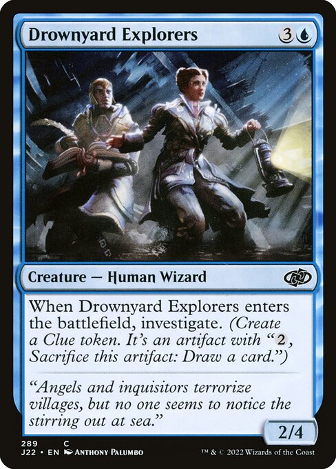 沉船地探险家 (Drownyard Explorers) - Jumpstart 2022 (#289) - Illustrated by Anthony Palumbo - Magic: The Gathering Card