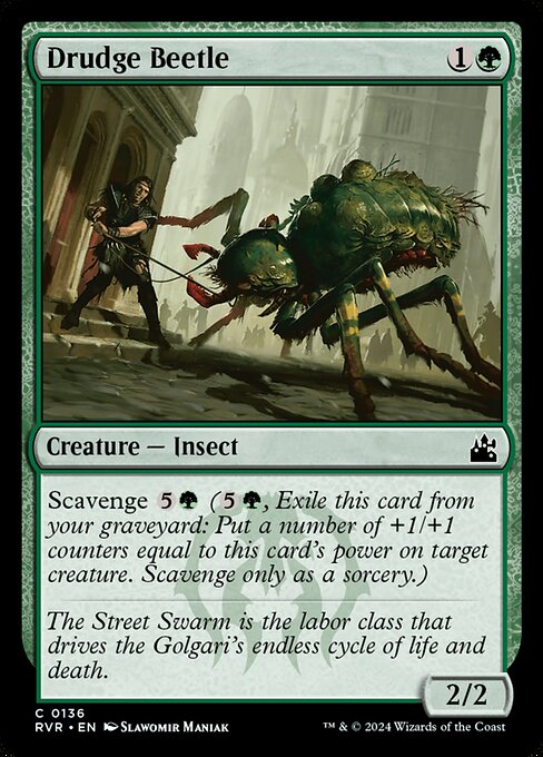 Drudge Beetle - Ravnica Remastered Magic card