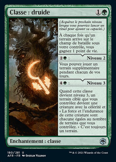 Classe : druide (Druid Class) - Adventures in the Forgotten Realms (#180) - Illustrated by Svetlin Velinov - Magic: The Gathering Card