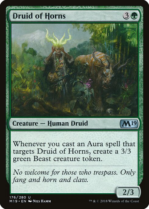 Druid of Horns - Core Set 2019 Magic card