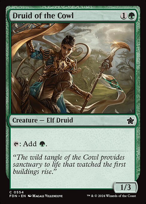 Druid of the Cowl - Foundations Magic card