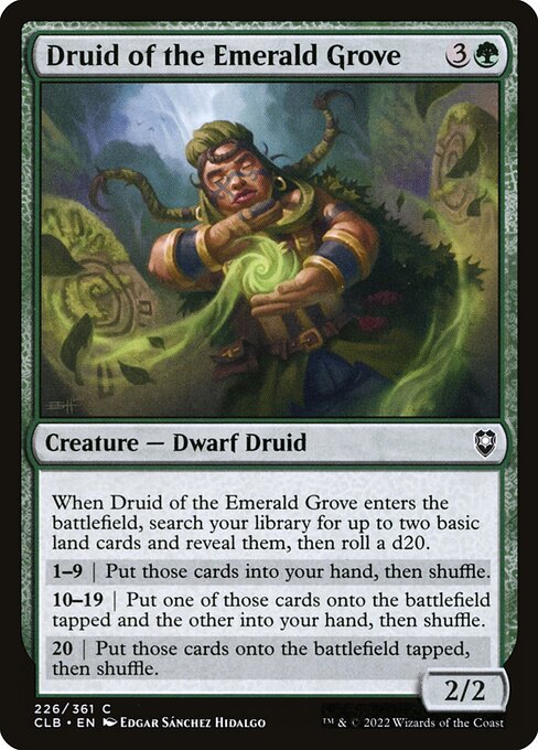 Druid of the Emerald Grove - Commander Legends: Battle for Baldur's Gate Magic card