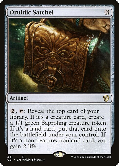 Druidic Satchel - Commander 2021 Magic card
