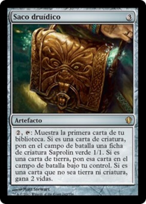Bolsa Druídica (Druidic Satchel) - Magic 2012 (#207) - Illustrated by Matt Stewart - Magic: The Gathering Card