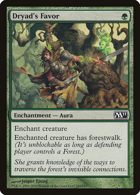 Dryad's Favor - Magic 2011 Magic card