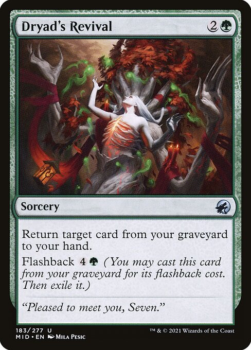 Dryad's Revival - Innistrad: Midnight Hunt Magic card