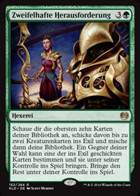Desafío incierto (Dubious Challenge) - Kaladesh (#152) - Illustrated by Scott Murphy - Magic: The Gathering Card