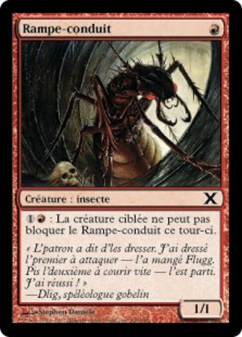 Schachtkrabbler (Duct Crawler) - Tenth Edition (#198) - Illustrated by Stephen Daniele - Magic: The Gathering Card