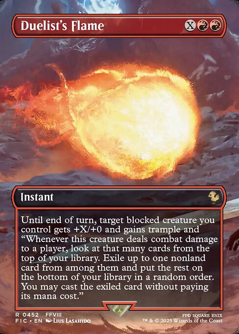 Duelist's Flame - Final Fantasy Commander Magic card