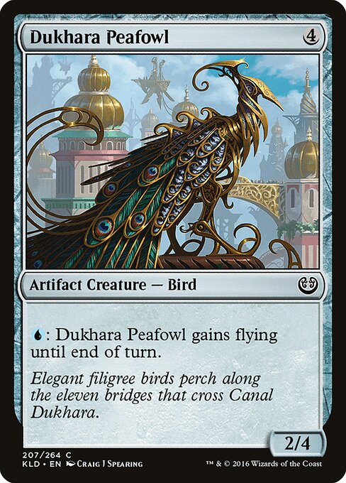 Dukhara Peafowl - Kaladesh (#207) - Illustrated by Craig J Spearing - Magic: The Gathering Card