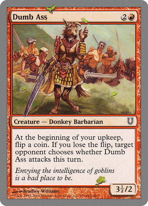 Dumb Ass - Unhinged Magic card