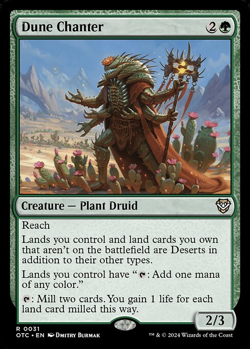Dune Chanter - Outlaws of Thunder Junction Commander Magic card