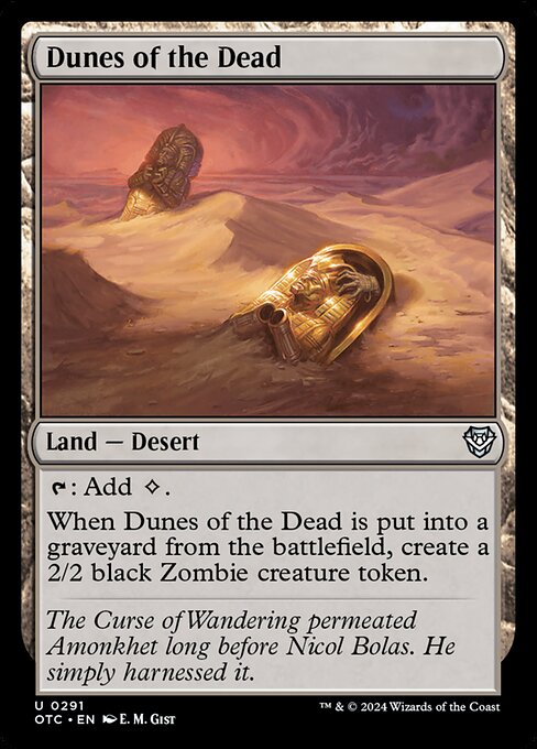 Dunes of the Dead - Outlaws of Thunder Junction Commander (#291) - Illustrated by E. M. Gist - Magic: The Gathering Card