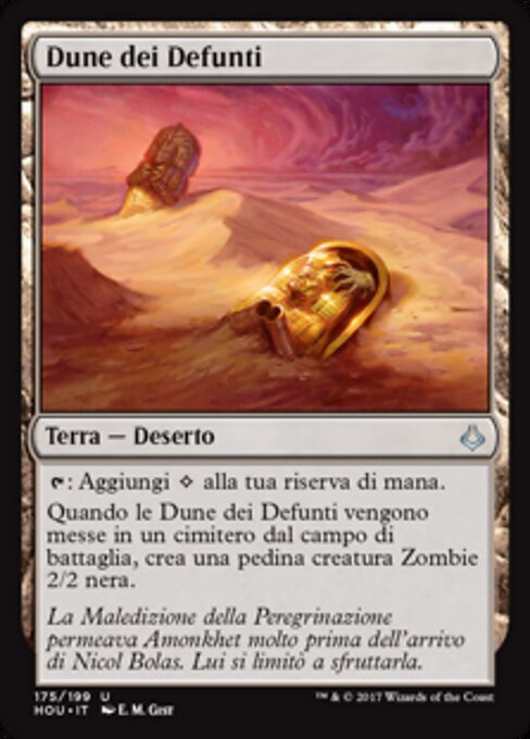 Dünen der Toten (Dunes of the Dead) - Outlaws of Thunder Junction Commander (#291) - Illustrated by E. M. Gist - Magic: The Gathering Card