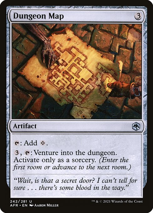 Dungeon Map - Adventures in the Forgotten Realms Magic card