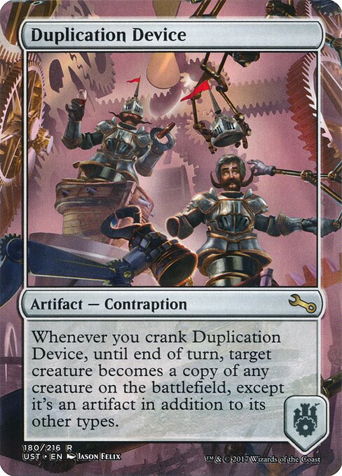 Duplication Device - Unstable (#180) - Illustrated by Jason Felix - Magic: The Gathering Card