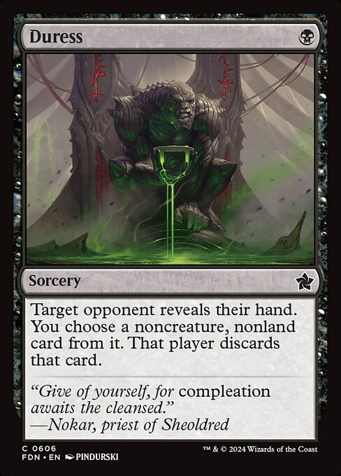 Duress - Foundations Magic card