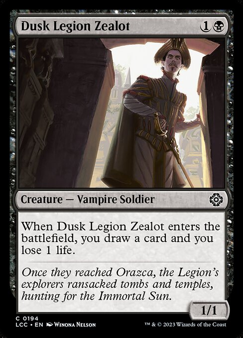 Dusk Legion Zealot - The Lost Caverns of Ixalan Commander Magic card
