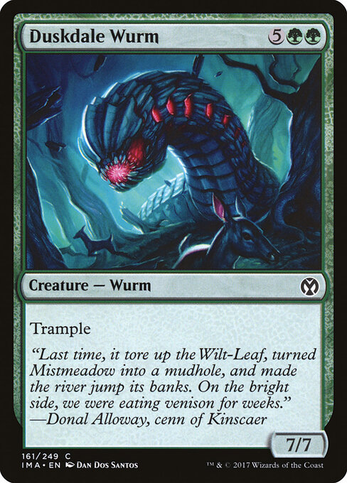 Duskdale Wurm - Iconic Masters Magic card