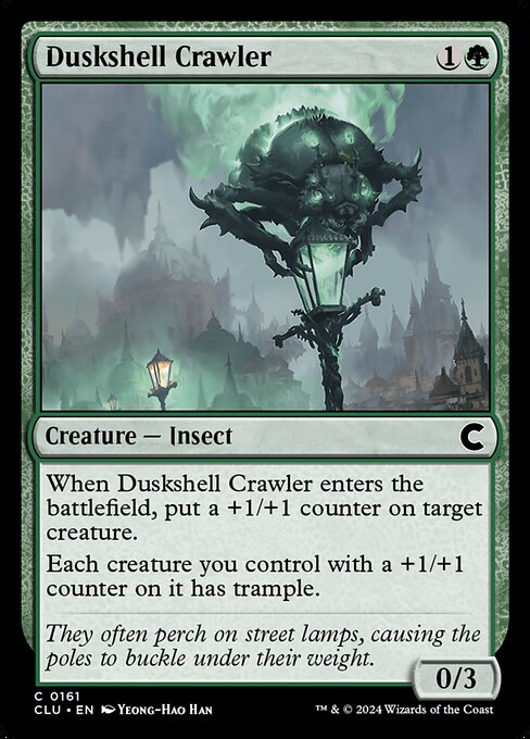 Duskshell Crawler - Ravnica: Clue Edition (#161) - Illustrated by Yeong-Hao Han - Magic: The Gathering Card