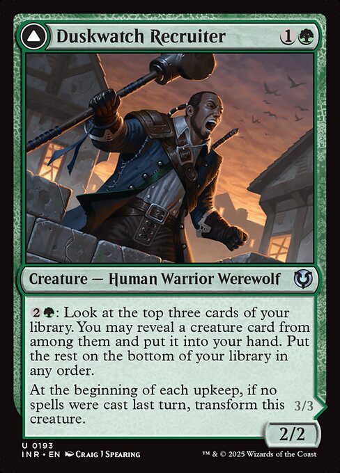 Duskwatch Recruiter // Krallenhorde Howler - Innistrad Remastered Magic card