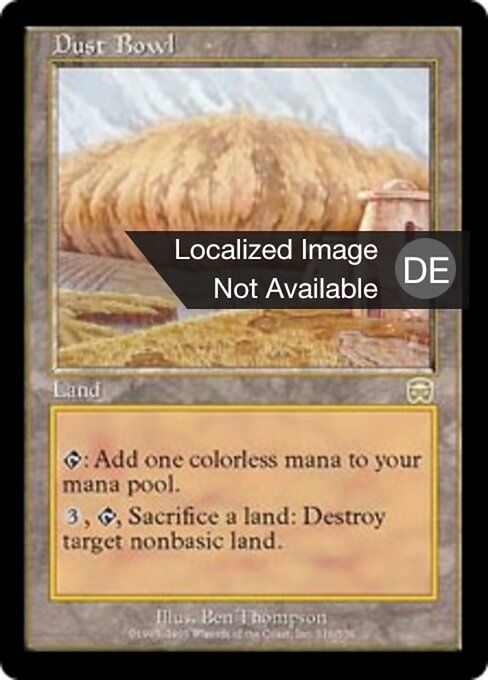 Región de sequía (Dust Bowl) - Breaking News (#65) - Illustrated by Yohann Schepacz - Magic: The Gathering Card