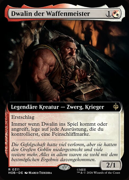 Dwalin, Weaponmaster