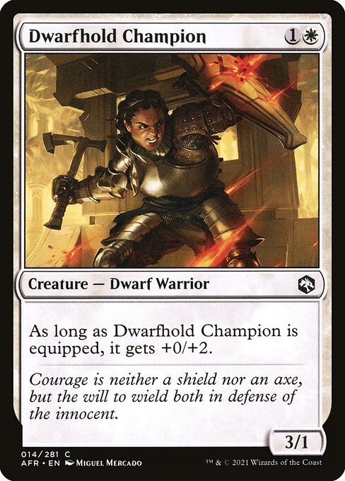 Dwarfhold Champion - Adventures in the Forgotten Realms Magic card