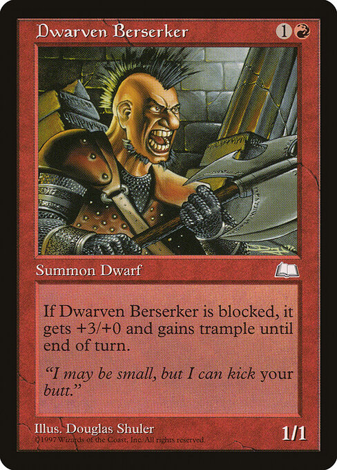 Dwarven Berserker - Weatherlight Magic card