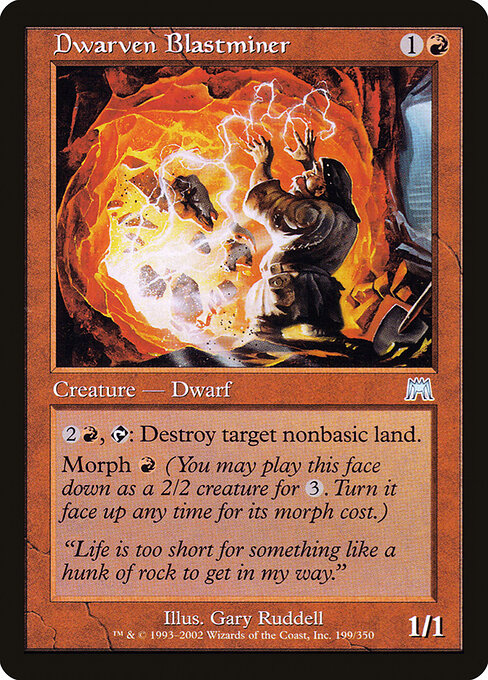 Dwarven Blastminer - Onslaught Magic card