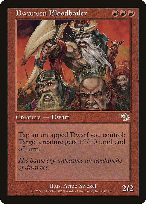 Dwarven Bloodboiler - Judgment (#84) - Illustrated by Arnie Swekel - Magic: The Gathering Card