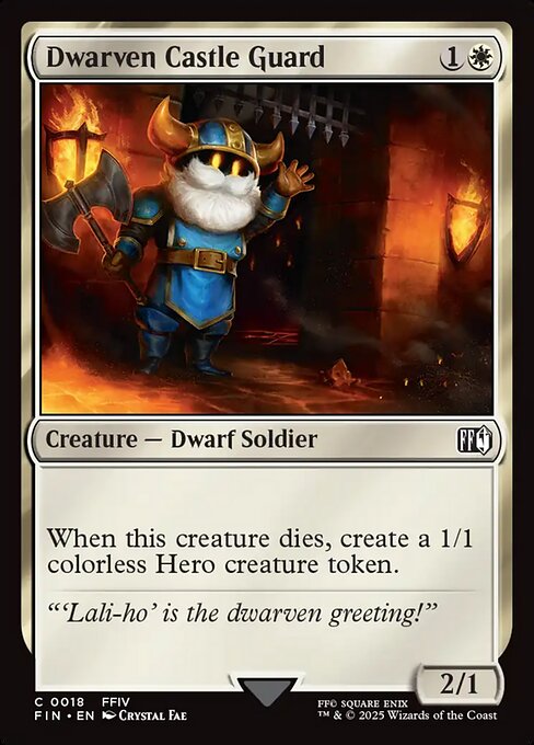 Dwarven Castle Guard - Final Fantasy Magic card