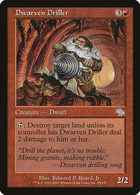 Dwarven Driller - Judgment Magic card