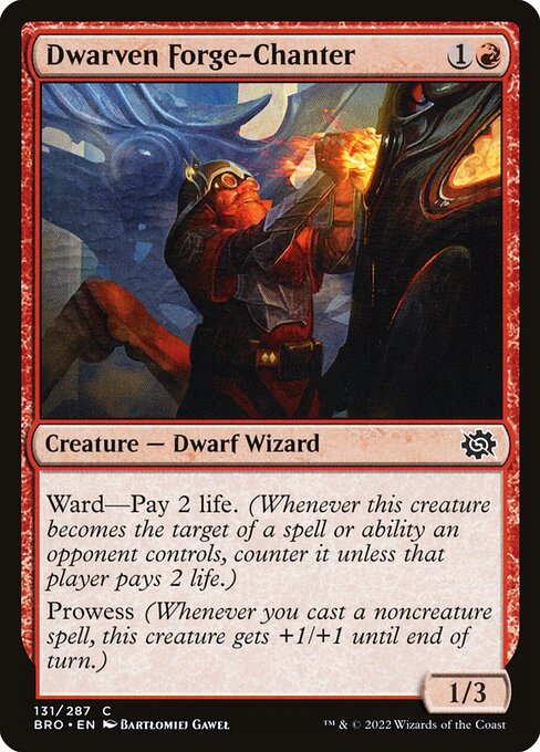 Dwarven Forge-Chanter - The Brothers' War Magic card