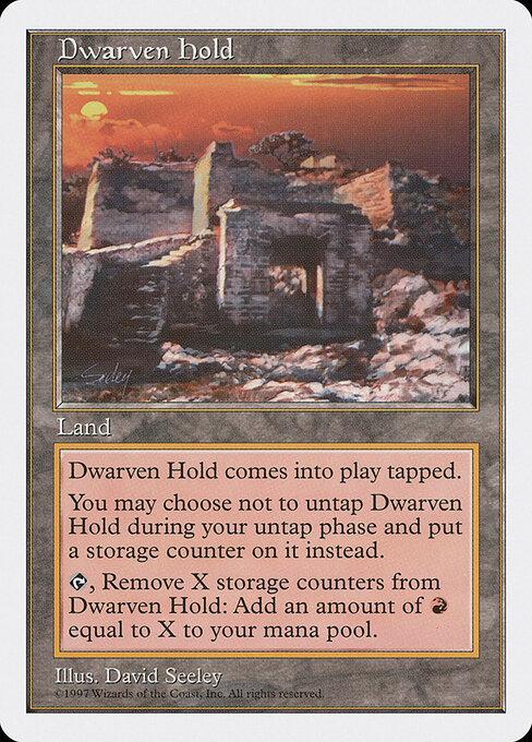 Dwarven Hold - Fifth Edition Magic card