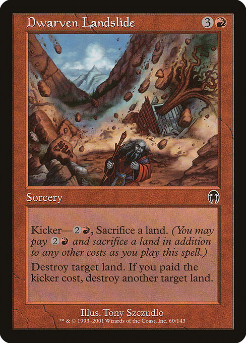 Dwarven Landslide - Apocalypse Magic card