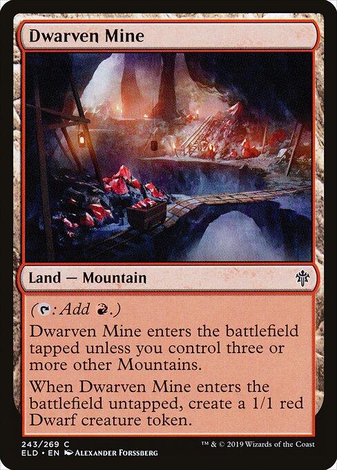 Dwarven Mine - Throne of Eldraine Magic card
