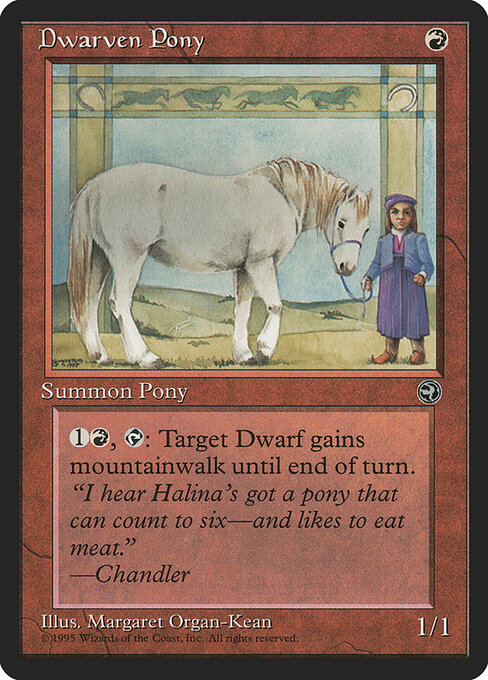 Dwarven Pony - Homelands Magic card