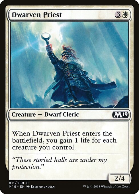 Dwarven Priest - Core Set 2019 Magic card