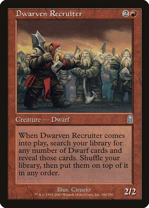 Dwarven Recruiter - Odyssey Magic card