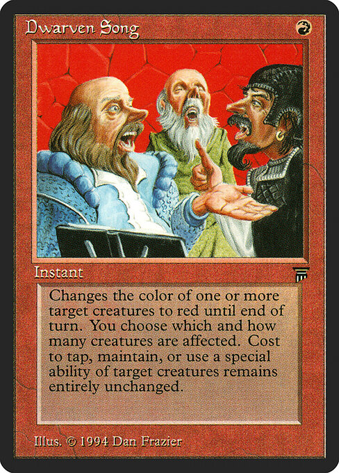 Dwarven Song - Legends Magic card