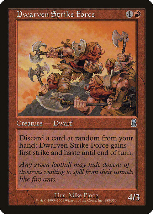 Dwarven Strike Force - Odyssey Magic card