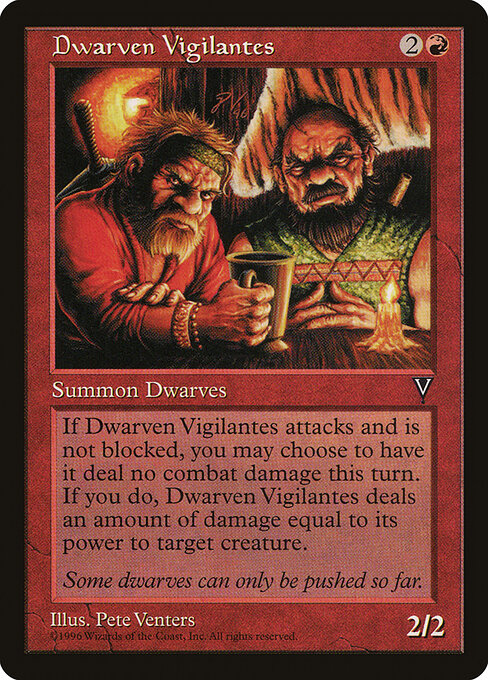 Dwarven Vigilantes - Visions Magic card